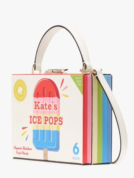 $429 Kate Spade ♠️ Snack Bar Popsicle Crossbody Bag Novelty Box Bag Strap NWT