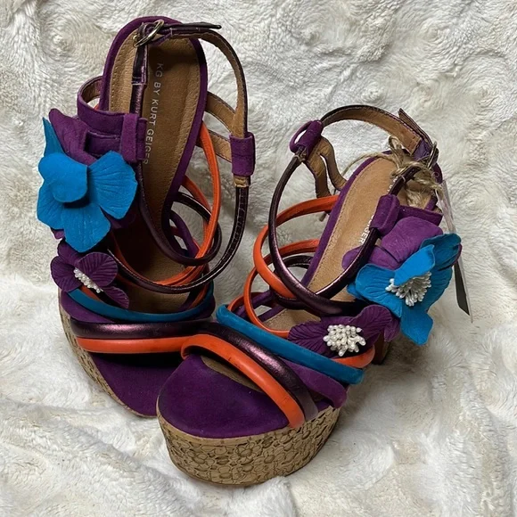 KG by Kurt Geiger size 40 London Britton platform high heel block sandals