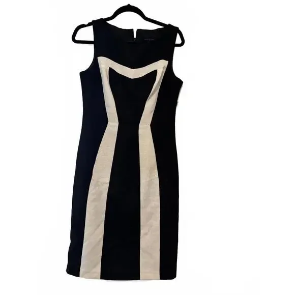 Womens black‎ and white sz 4 David Meister dress #518