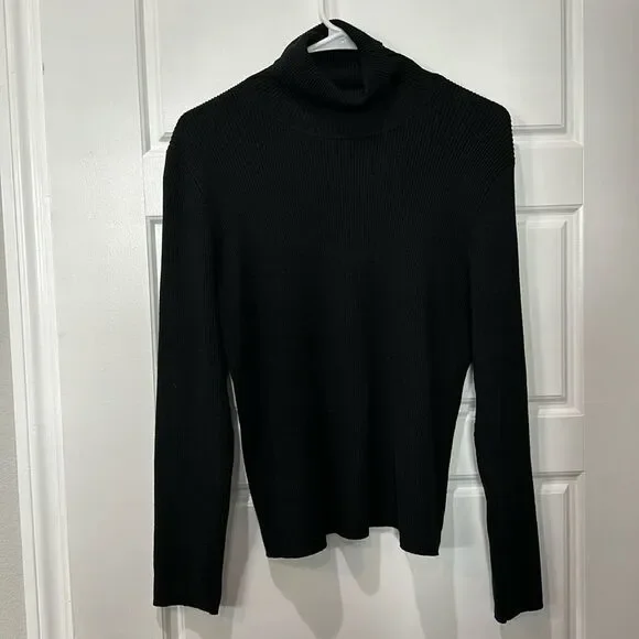 Vintage Silk / Rayon / Nylon Turtleneck Sweater