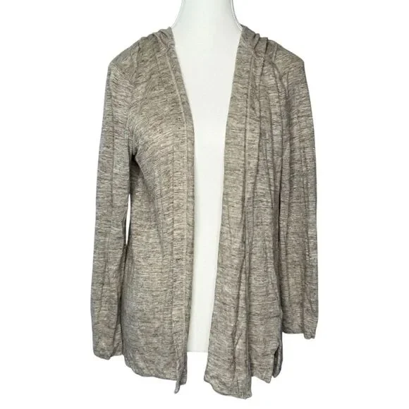 ▪️|EUC| CYNTHIA ROWLEY 100% Linen Hooded Cardigan