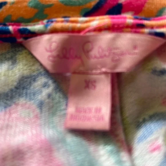 LILLY PULITZER Devon Modal Jersey Knit Dress Tiki Pink Sunken Treasure P…