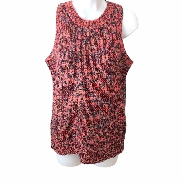Loft sleeveless multi colored sweater￼