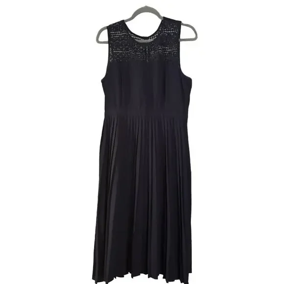Fervour Sleeveless Pleated Dress Woman’s Sz L A-line Full Skirt ModCloth Flowy