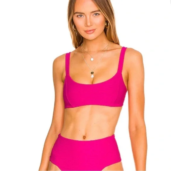 NWT Revolve L*space Jess Bikini Top in Pink