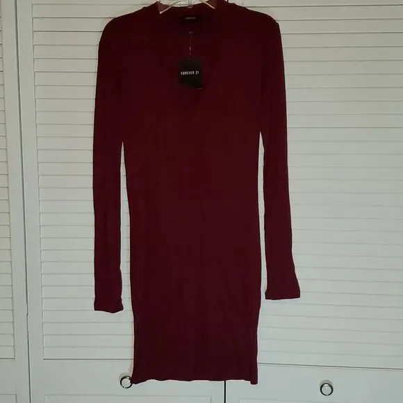Forever 21 Ribbed Body Con Mini Dress