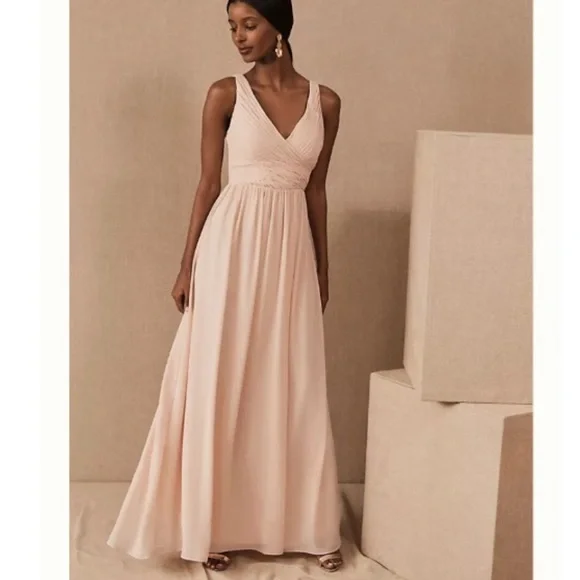 NEW BHLDN Anthropologie Corsa Chiffon Dress Size Small