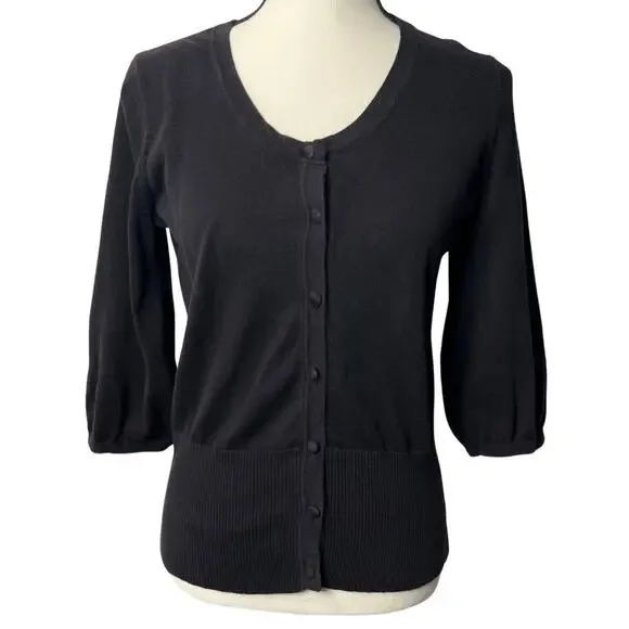 Dress Barn Women’s Black Cardigan Sweater Size M