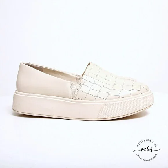 Vince Camuto Abbinna Leather‎ Platform Slip Ons