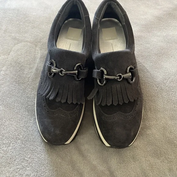 Dolce Vita Jhax Platform Shoes Women Sz 9.5 Black Suede Pre Owned