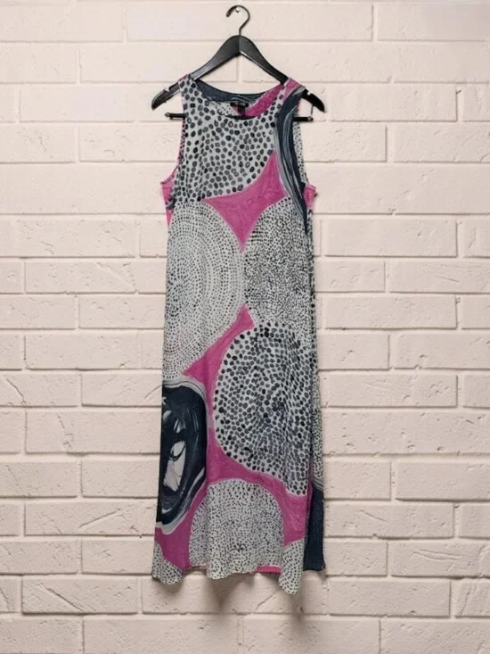 NIC+ZOE Abstract Graphic Print Maxi Dress M