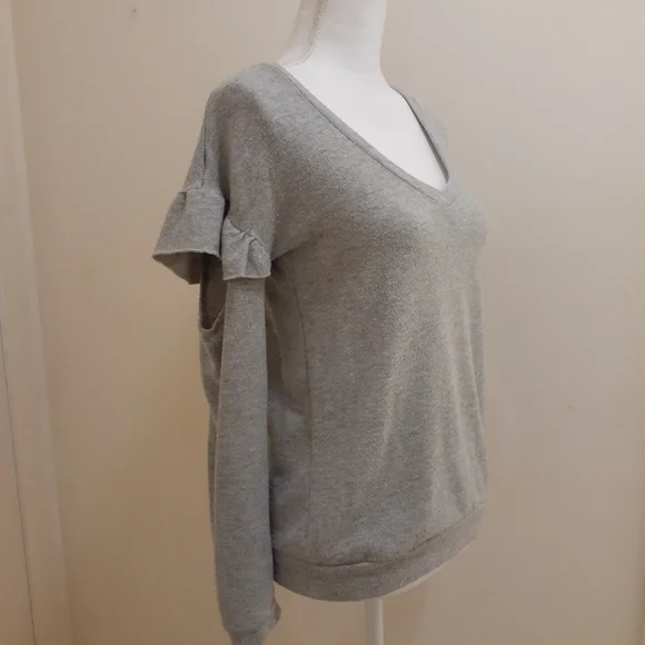 Grey Cut Out Sweater