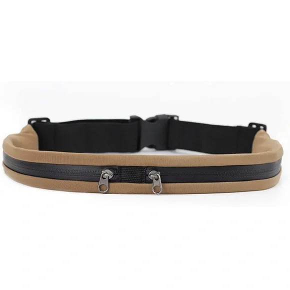 Outdoor Running Sports Waist Bag Belt (Small, Brown)