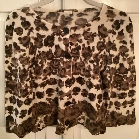 J. Crew 100% Merino Wool Cardigan Sz L Sweater