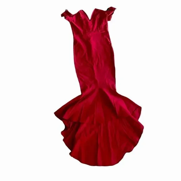 Show-Stopping Off-the-Shoulder Red Mermaid Formal Dress