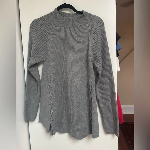 Style & Co. Light Gray Women's Turtleneck Sweater