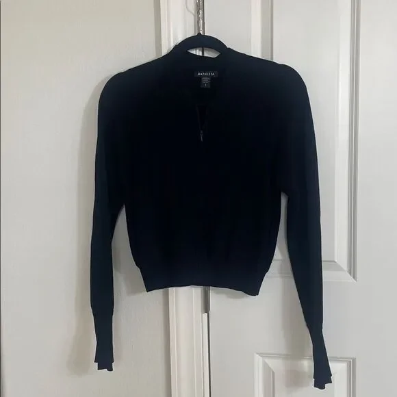 Athleta Bomber Style Zip-Up Sweater Jacket