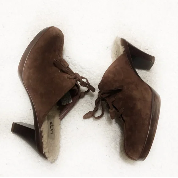 UGG‎ browm women’s Platforms shoes Sz 8