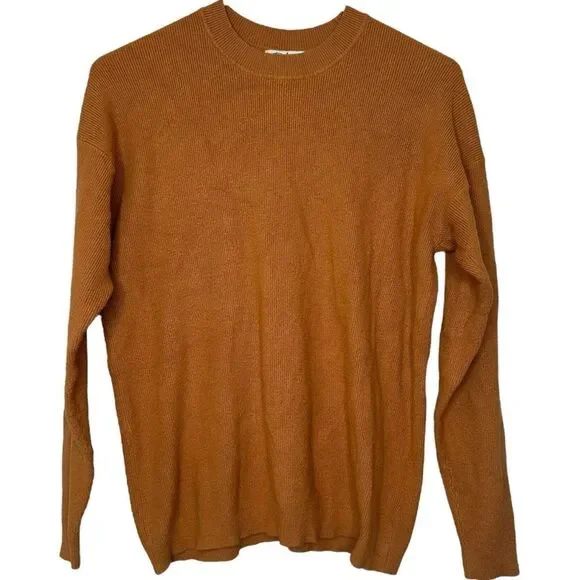 |EUC| POLAGRAM Button Accent Crewneck Pullover Sweater