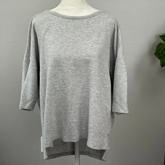 Silence + Noise Grey Oversized Shirt