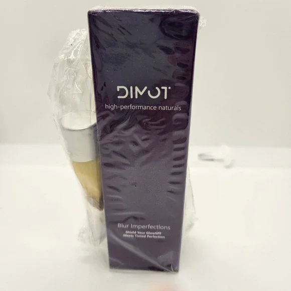 DIMOT Blur Imperfections Tinted SPF‎ + Bamboo Makeup Brush Set • New Sealed