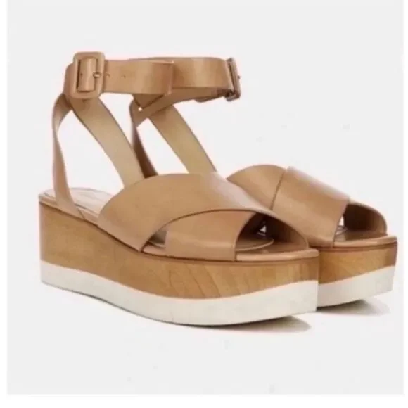 Veronica Beard Wynie Plaform Sandal Orig $295 Sz 8
