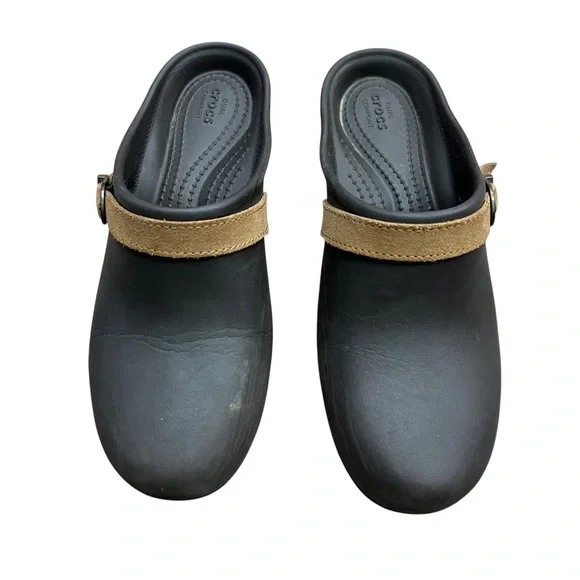 Crocs Stylish Brown Platform 3 inch Heel Size Women's Size 7