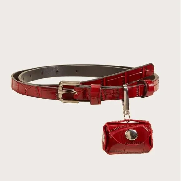 PU leather Belt with Bag