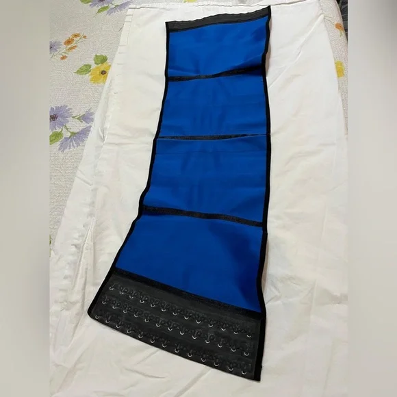 (W) Colombian Elegant Black And Blue Waist Trainer/Work