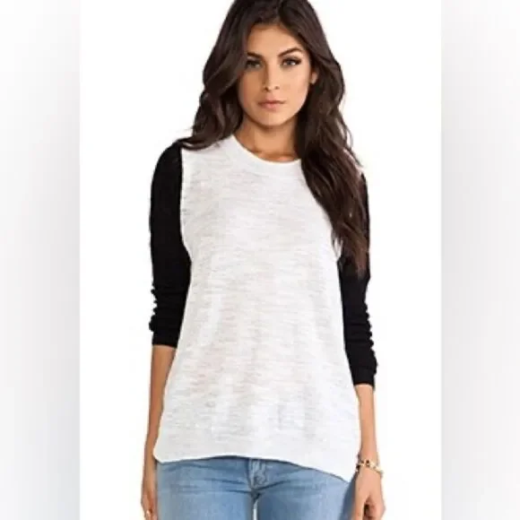 Rebecca Taylor Mesh Blocking Sweater