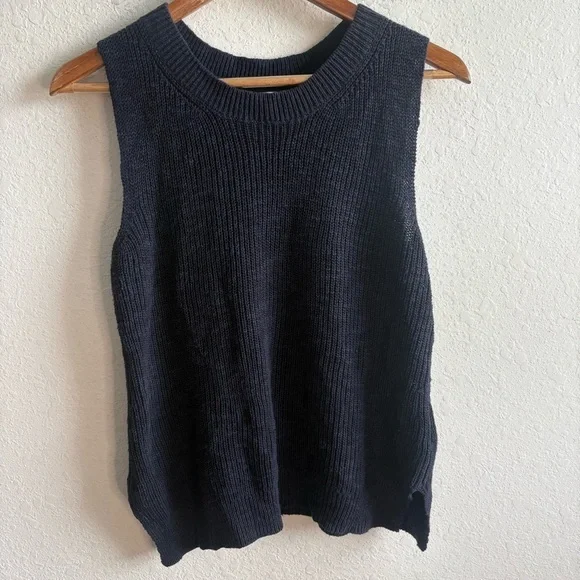 Anthropologie FOIL Blue Short Sleeve Sweater XS
