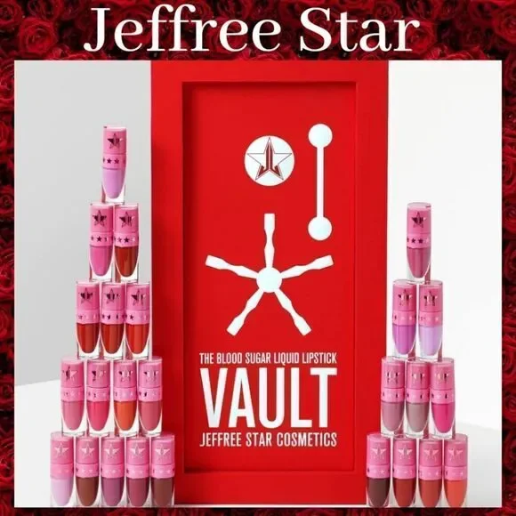 New Jeffree Star Cosmetics Blood Sugar Liquid Lipstick Vault