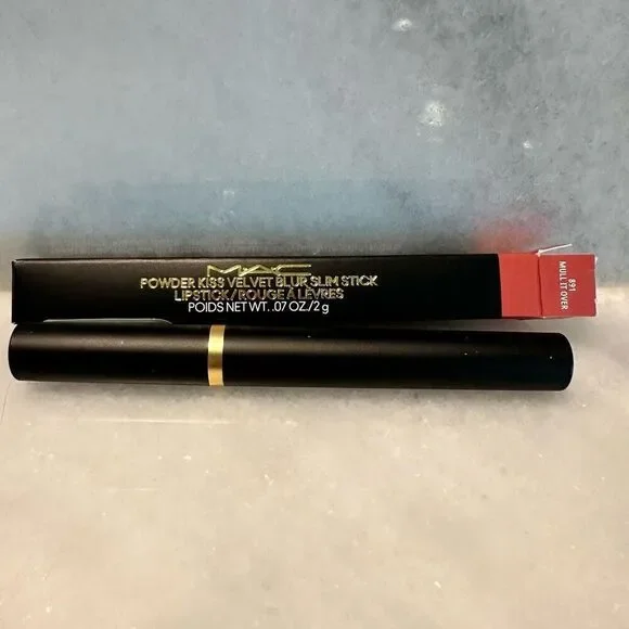 NWT MAC Powder Kiss Velvet Blur Slim Stick Lipstick 891 Mull It Over 2g