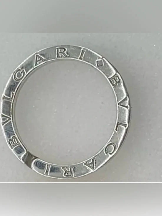 BVLGARI Sterling Silver Logo Key Ring  BVLGARI Key Ring /Pendant SV925 11.4g
