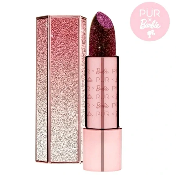 PUR x Barbie Inspire Lipstick Red Glitter New in Box