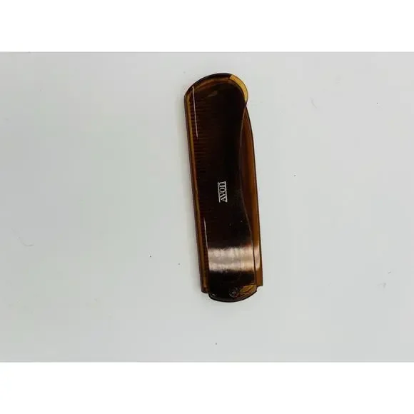 Vintage Avon 1982 Cambridge Collection Tortoise Folding‎ Comb Travel