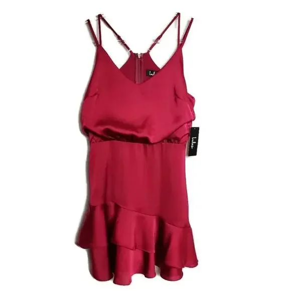 NWT Lulu's blouson flouncy mini dress Size Small.