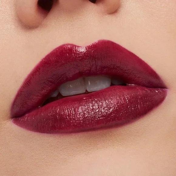 Mac Satin Dark Red Lipstick Rebel Red Creamy Buildable Coverage Satin Finish New