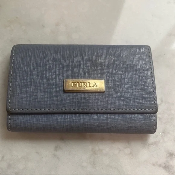 A26). Furla 6 keys holder in sky blue
