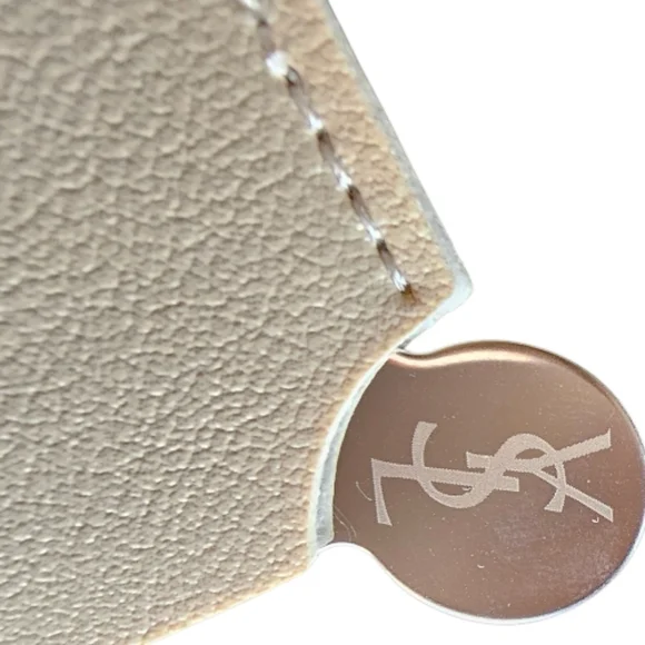 Yves Saint Laurent Travel Pocket Mirror In Beige Cream NEW GWP