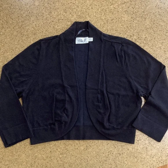 Eliza J Bolero 3/4 Sleeve Sweater Sz M