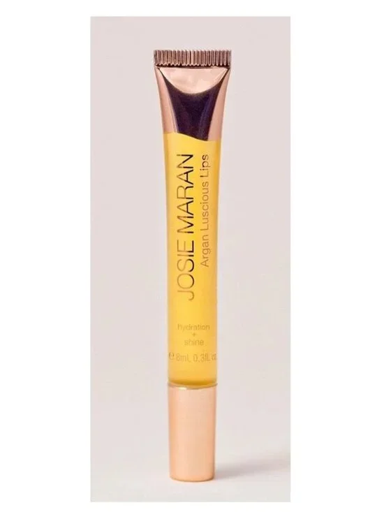 Josie Maran Lip Quench Liquid Gold Gloss 0.3oz Argan High Gloss Hydrating NIB