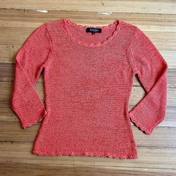 Peck & Peck collection knit sweater. Size S.