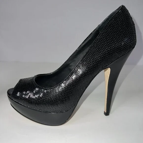 ALDO Sequins Platform Heels 8