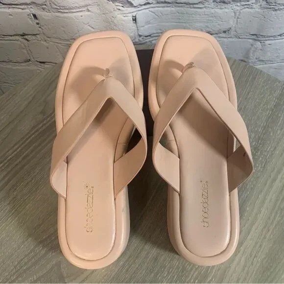 SHOE DAZZLE Lakey Platform flip-flap side Size 8.5