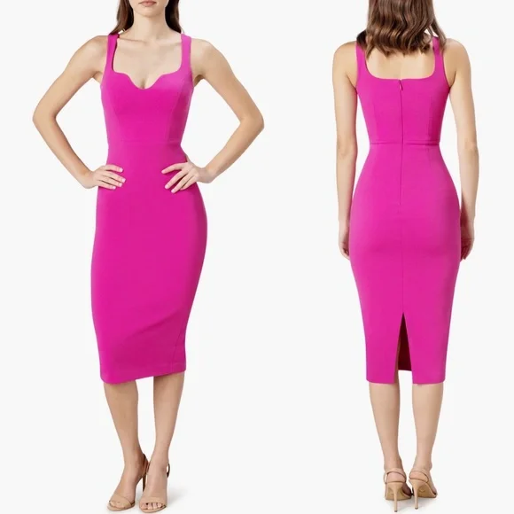 NWT DRESS THE POPULATION Sloane Bodycon Dress Sz L