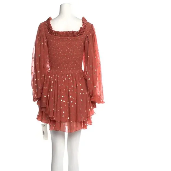 Caroline Constas Polka Dot Print Mini Dress Size: XS fit USA Small as well