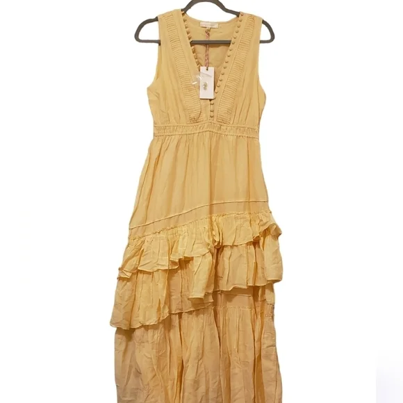 Loveshackfancy Jordie Dress Warm Sand NEW