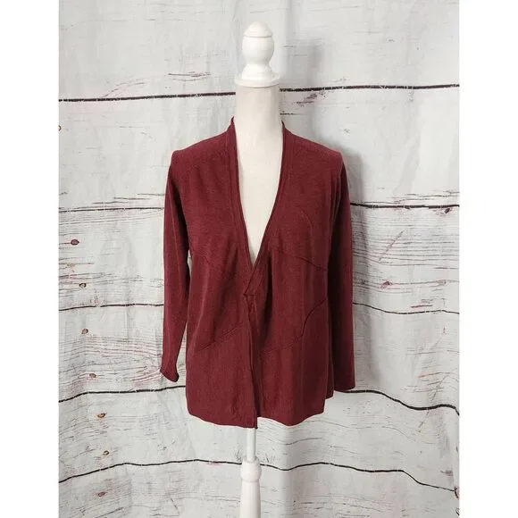 Eileen Fisher Merino Wool Open Cardigan Size XS