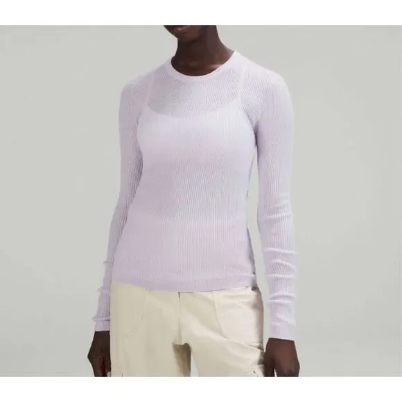 Lululemon Sweaters  Merino Wool Long Sleeve Light Sweater Sz 10